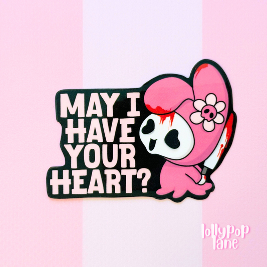 May I Have Your Heart Sticker