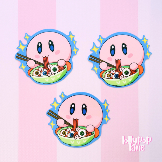 Kirby Noodles Sticker