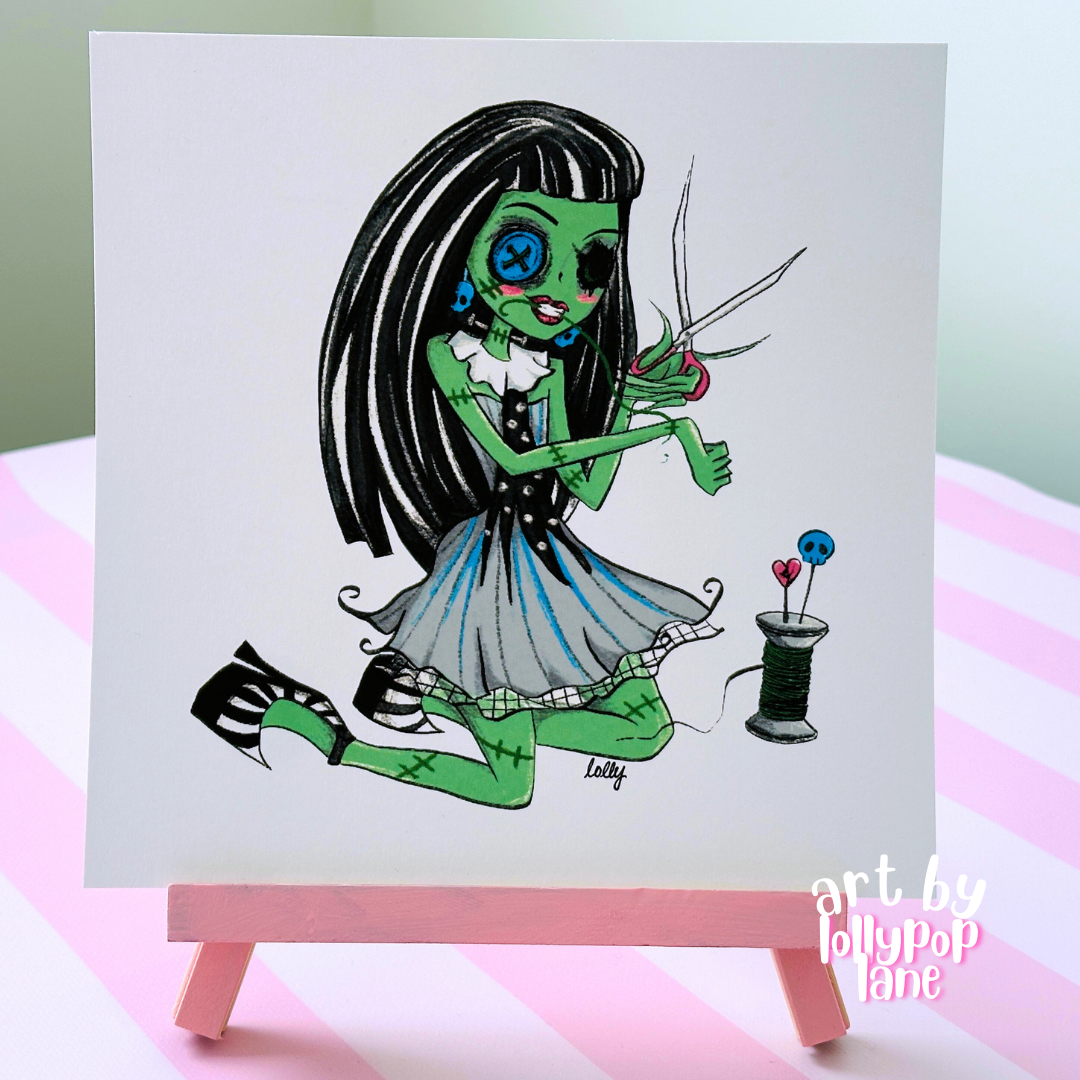 Frankie Doll 8x8 Art Print