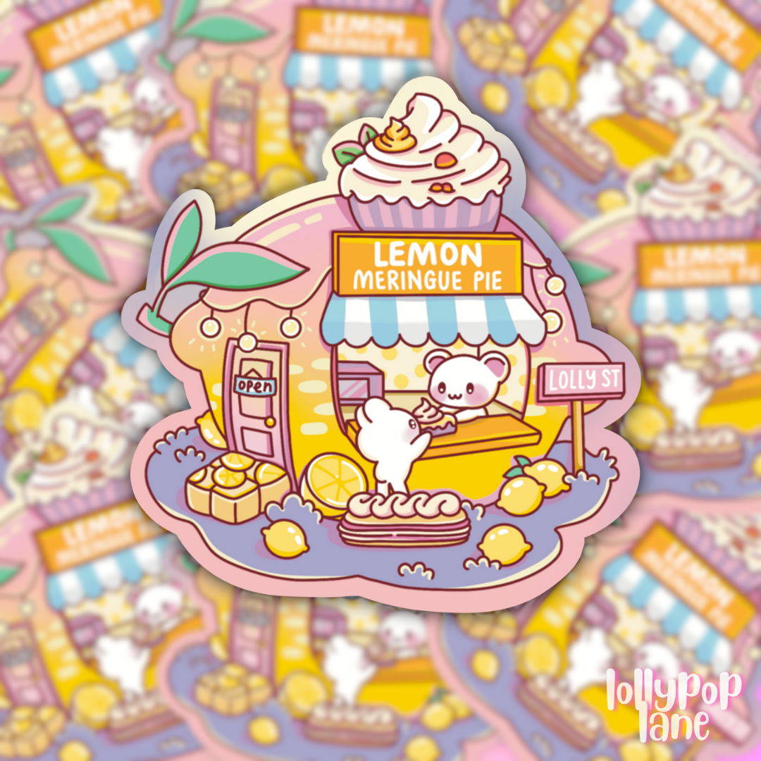 Lemon Meringue Shop Sticker