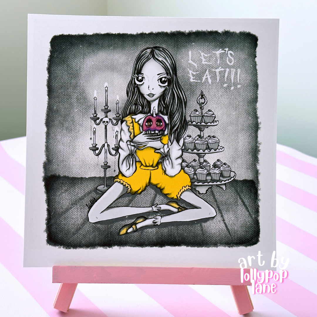 Let's Eat 8x8 Art Print