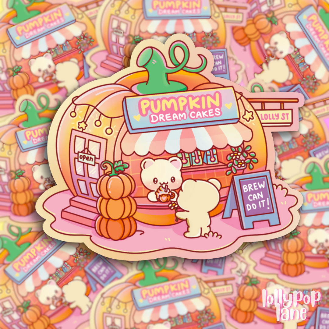 Pumpkin Cafe Sticker